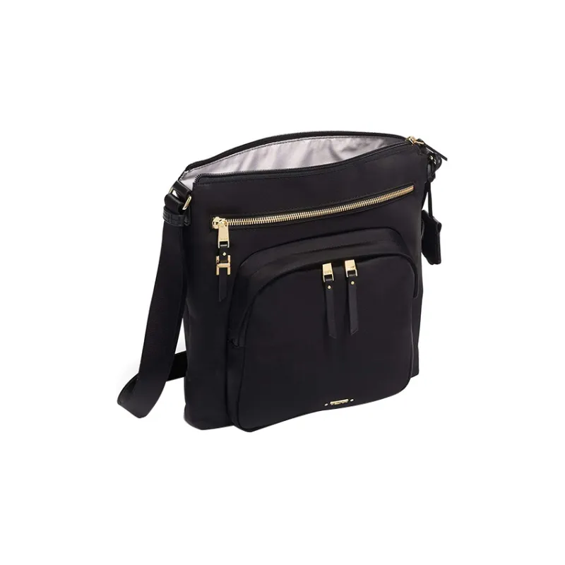 TUMI Voyageur Cow Leather Square Bag Shoulder Bag Crossbody Bag Women's Black-2