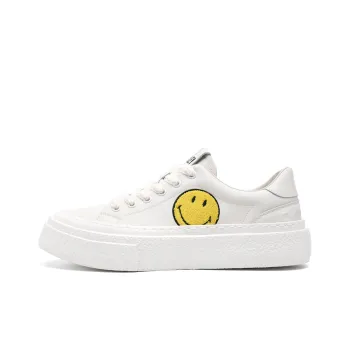 SMILEY Stylish Skateboarding Shoes Men's White