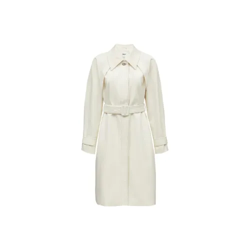 ONLY Trench Coats Women's A01 White Heron EGRET