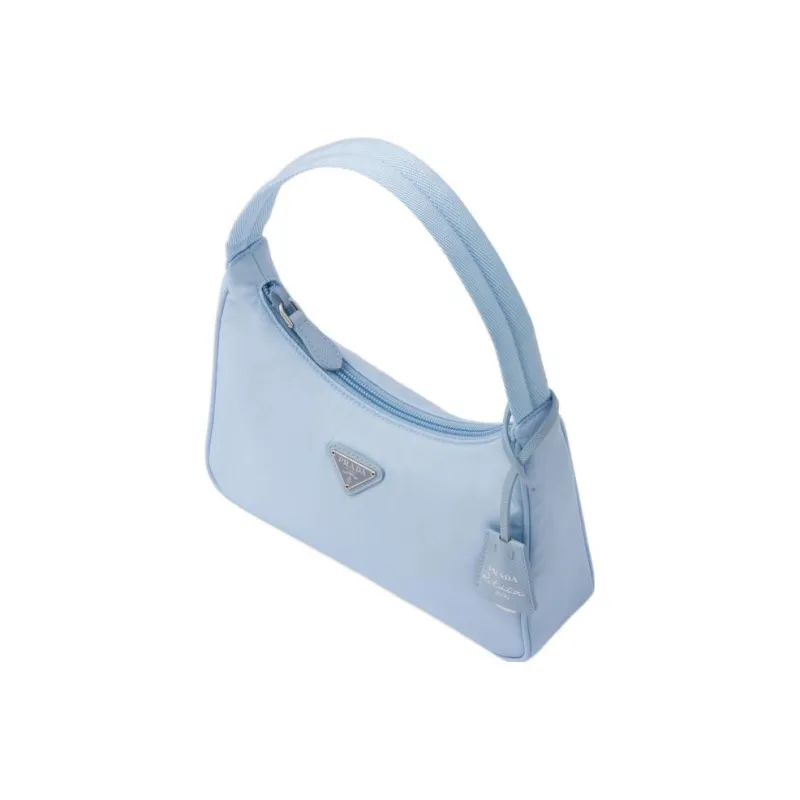 PRADA Re Edition 2000 Re Nylon Mini Bag Celeste-3