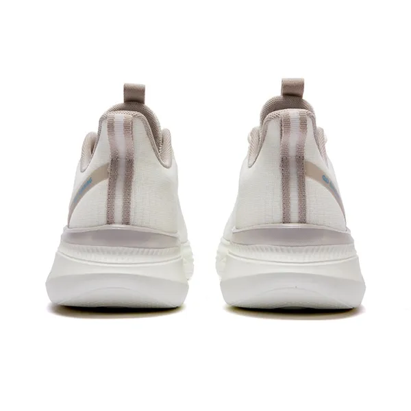 QIAODAN Anti Slip Wear Resistant Low Top Running Shoes Men's Ecru-3