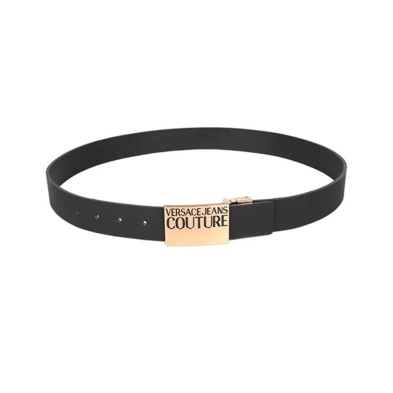 VERSACE JEANS COUTURE Leather Belts Men Black-1