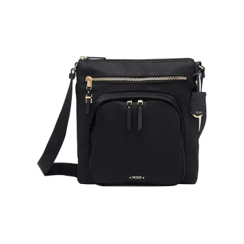 TUMI Voyageur Cow Leather Square Bag Shoulder Bag Crossbody Bag Women's Black