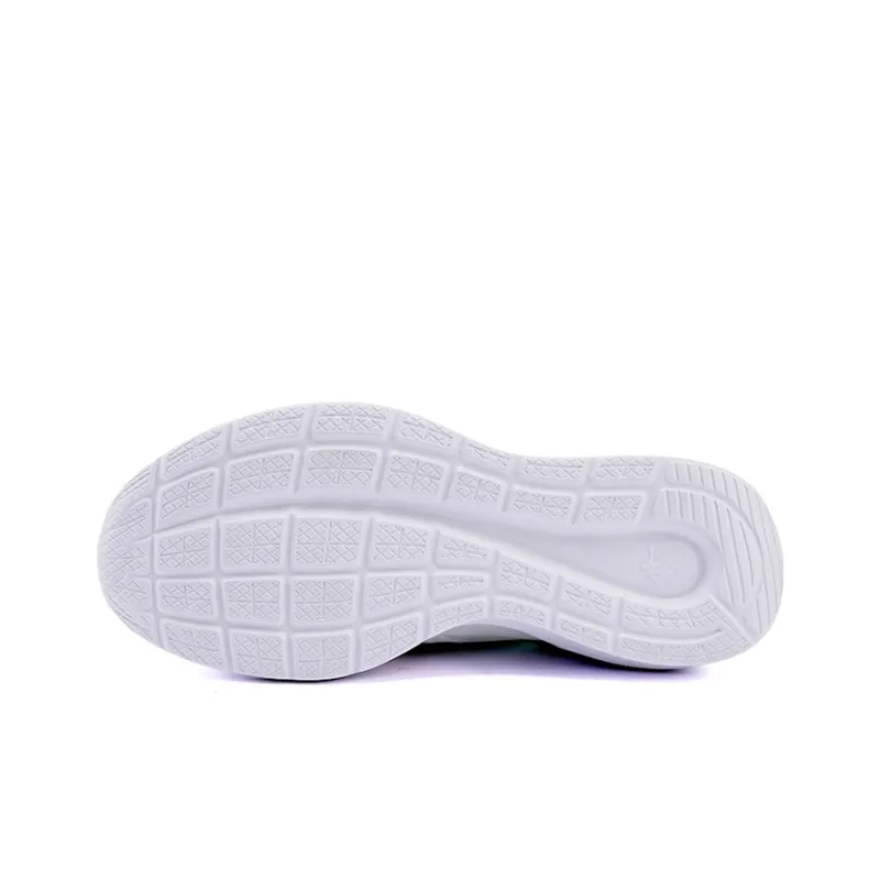 QIAODAN Breaking Wind Abrasion Resistant, Breathable, Lightweight Low Top Running Shoes Men's White Green-4