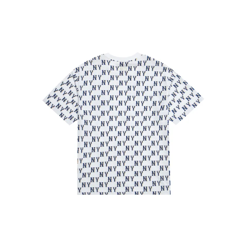 MLB Set in Sleeve T Shirt Unisex White-1