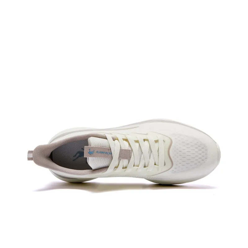 QIAODAN Anti Slip Wear Resistant Low Top Running Shoes Men's Ecru-2