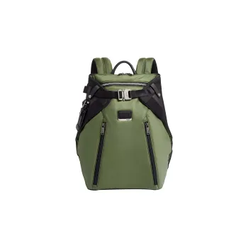 TUMI Alpha Bravo Nylon Laptop Backpack Large Size Men's Olive Green