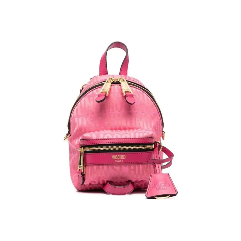MOSCHINO Cotton With Polyester Backpack Women's Fuchsia-1