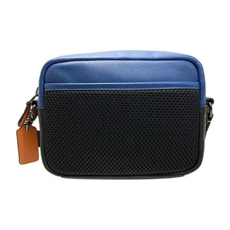 COACH Track Multicolor Monogram Canvas With Calfskin Shoulder Bag Crossbody Bag Mini Men's Blue Black Brown-4