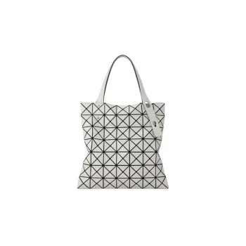 ISSEY MIYAKE Prism Artificial Leather Tote Bag Shopping Bag Shoulder Bag Handbag Women's Ice Gray
