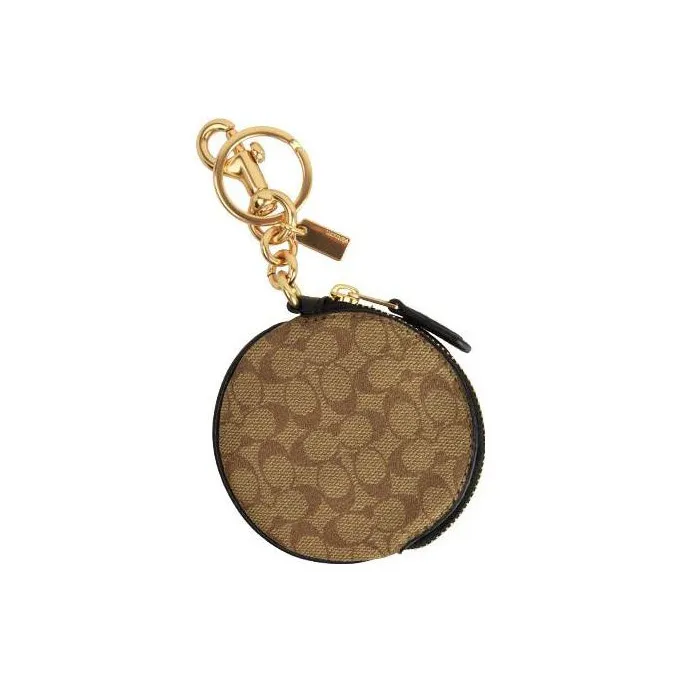 COACH Basquiat Collaboration Canvas Coin Purse Unisex Brown-3