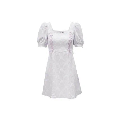 ONLY Short-Sleeved Dresses Women's Lilac Color