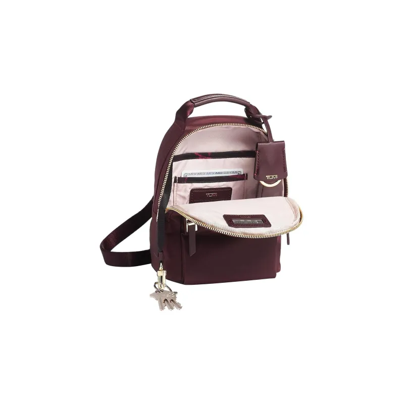 TUMI Voyageur Backpack Mini Women's Dark Red-3