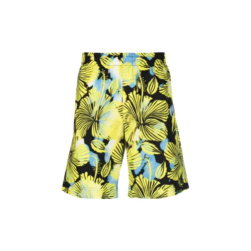 MSGM Sports Shorts Men Lemon Yellow