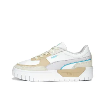 PUMA Spring Fling Cali Dream Anti-Slip Wear-Resistant Low-Top Skateboard Shoes Women's White Brown Gray