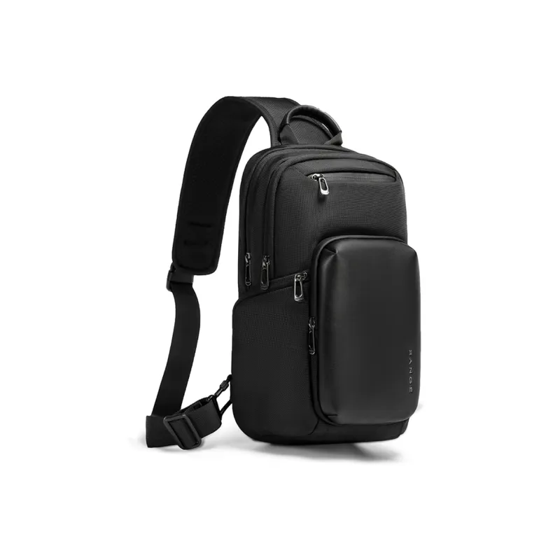 BANGE Oxford Shoulder Bag Crossbody Bag Sling Bags Medium Size Men's Black-1