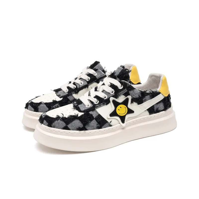 SMILEY Stylish Skateboarding Shoes Men's-3