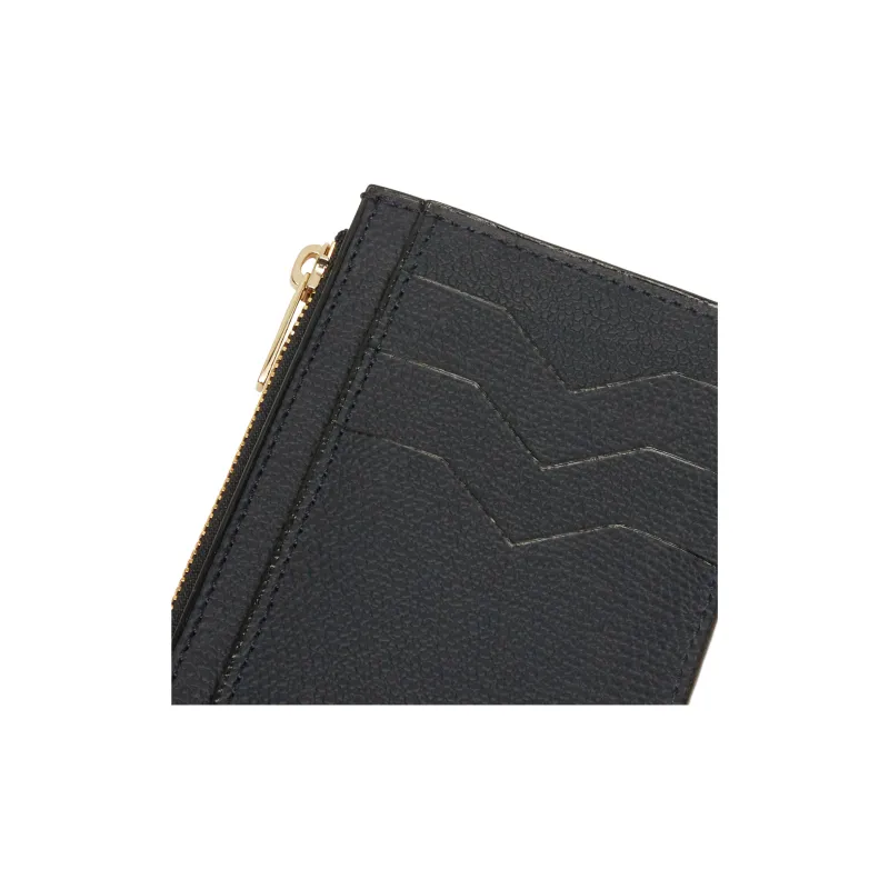 Valextra Calfskin Coin Purse, Card Holder Unisex Night Blue-3