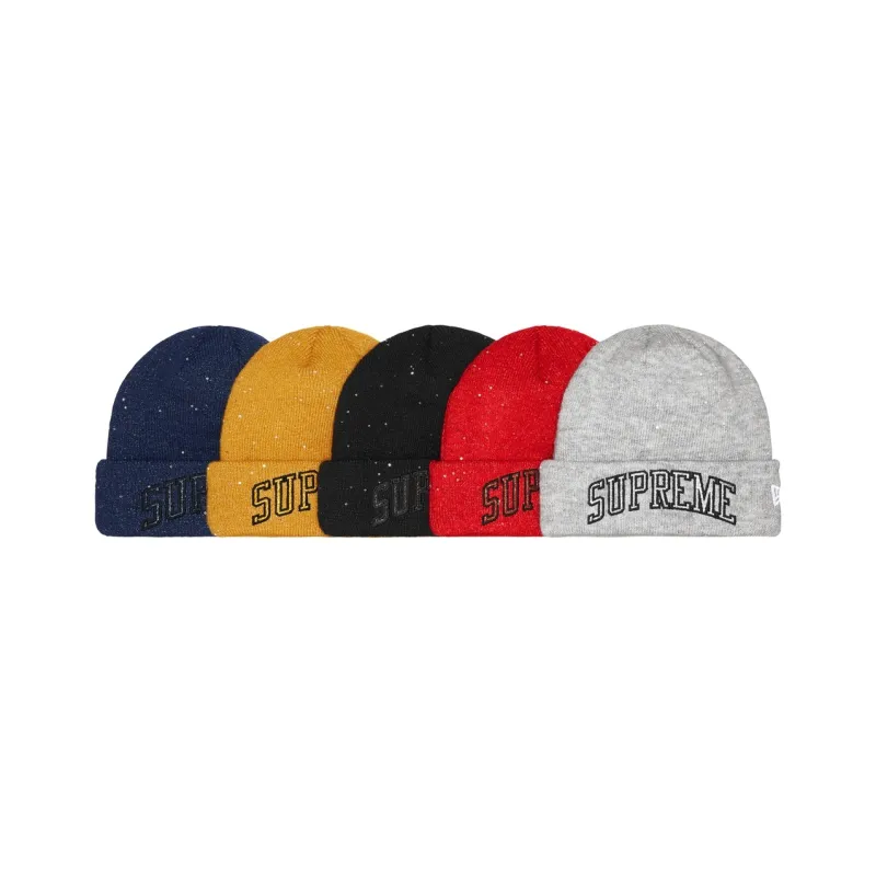 Supreme New Era Metallic Arc Beanie-0