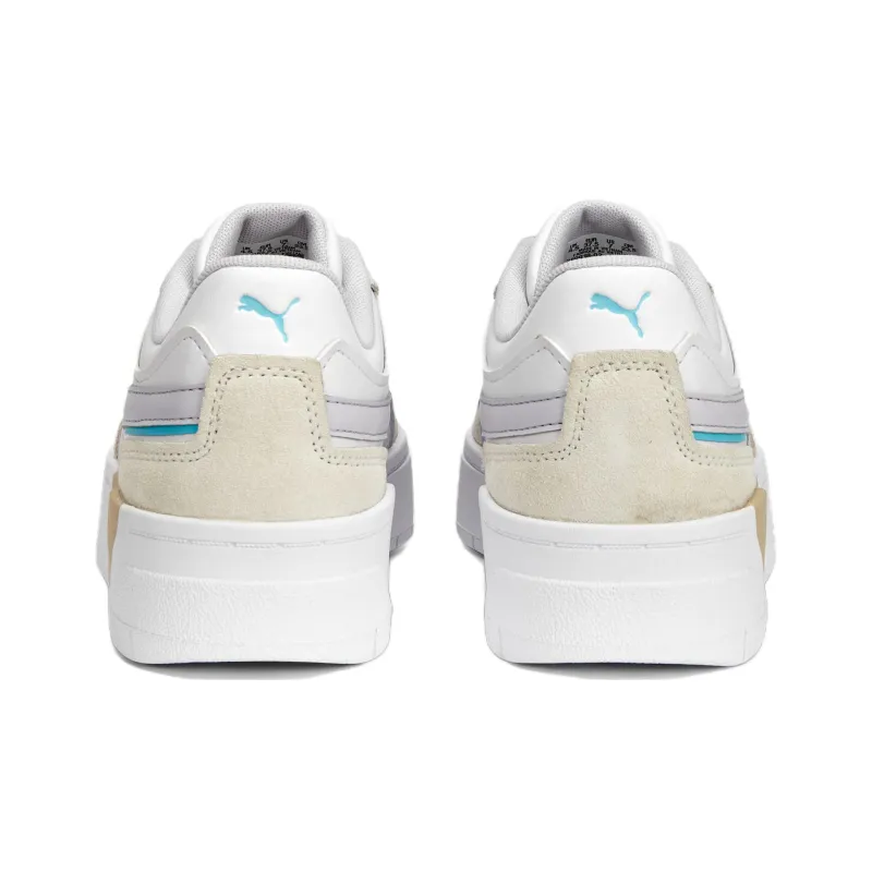PUMA Spring Fling Cali Dream Anti-Slip Wear-Resistant Low-Top Skateboard Shoes Women's White Brown Gray-4