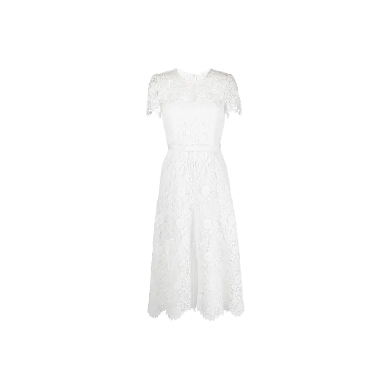 Self portrait Floral Lace Midi Dress-2