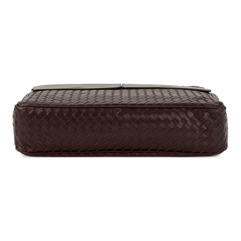 Bottega Veneta Leather Shoulder Bag Large Size Men's Brown-2