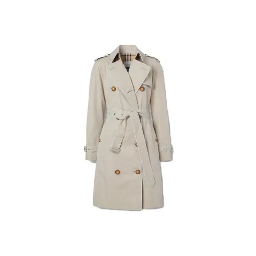 Burberry Trench Coats Women's Beige