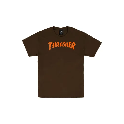 Thrasher T-Shirts Men Dark Brown