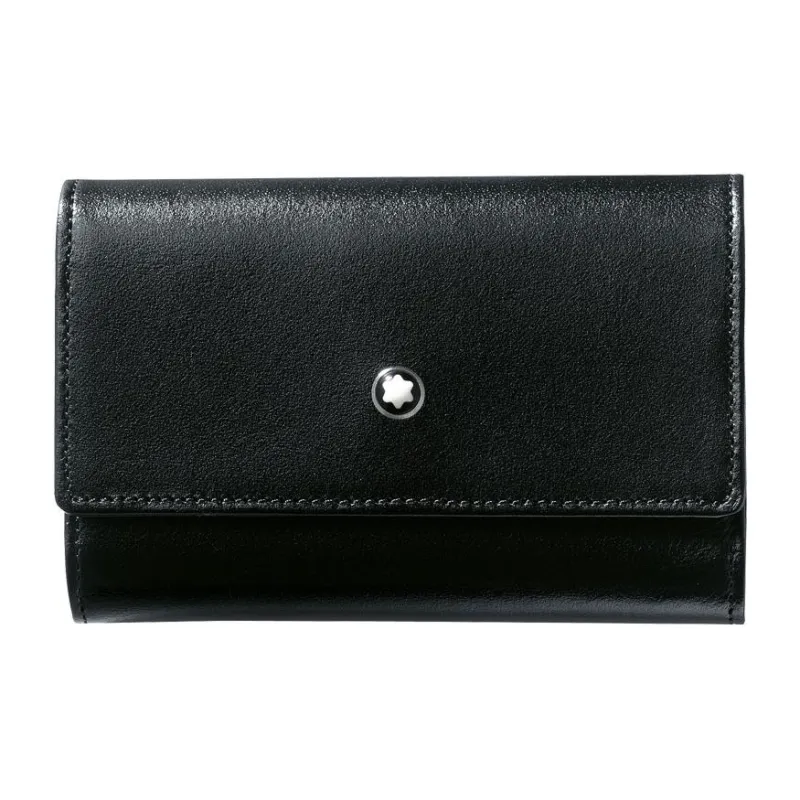 MONTBLANC Meisterstuck Cow Leather Key Pouch Men's Black-0