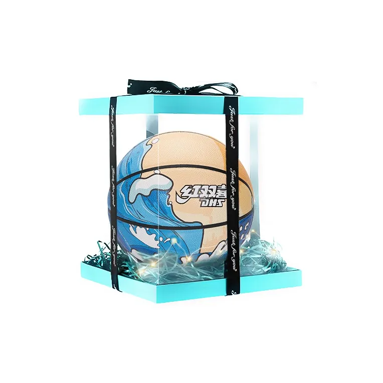 DHS PU Basketball Blue Size 7 Training Unisex-7
