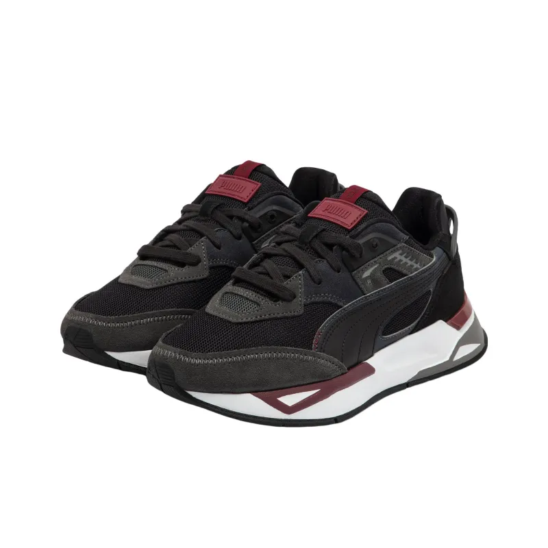 PUMA Mirage Sport Anti-Slip Wear-Resistant Low-Top Casual Shoes Unisex Black Gray Red-2