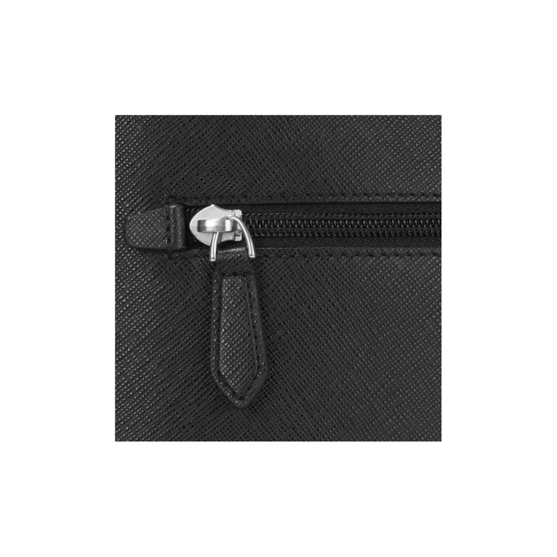 MONTBLANC Cow Leather Backpack Small Size Unisex Black-4