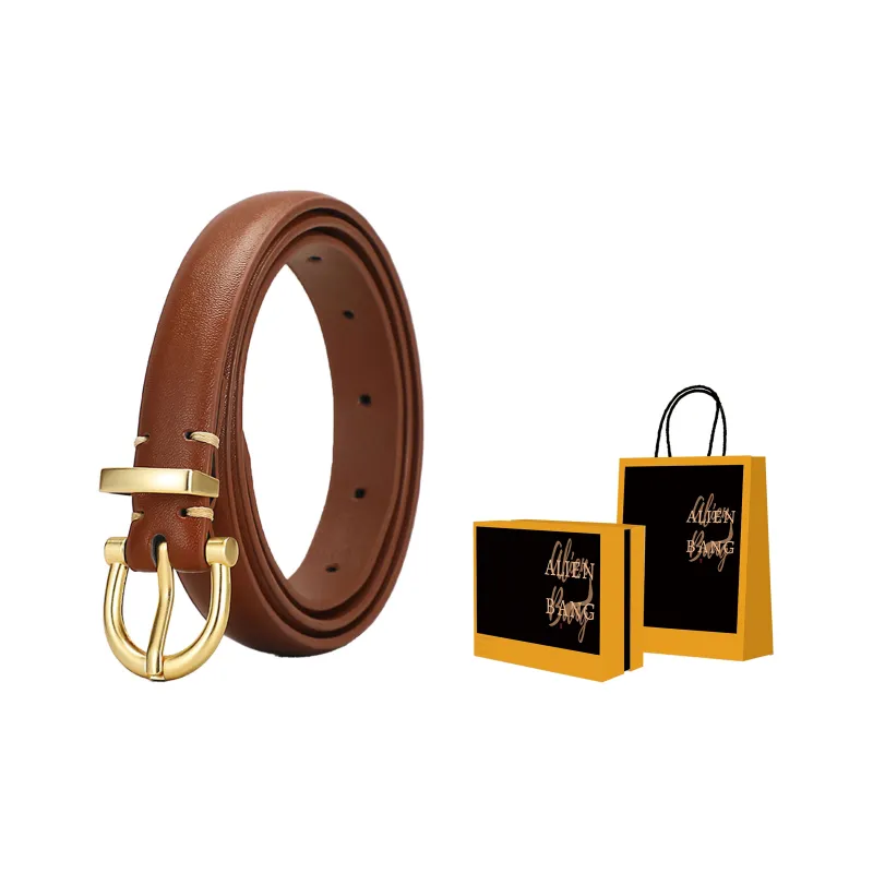 ALIEN BANG Cow Leather Leather Belts Women's 2.5CM-5