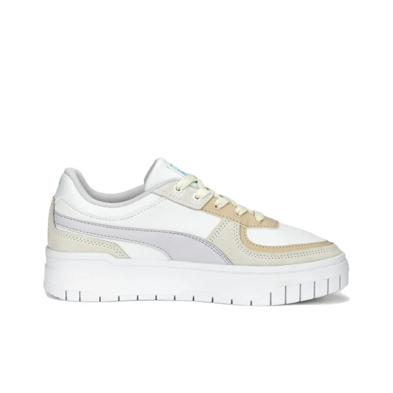 PUMA Spring Fling Cali Dream Anti-Slip Wear-Resistant Low-Top Skateboard Shoes Women's White Brown Gray-1