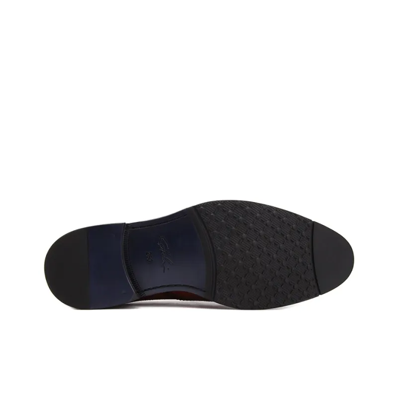 Satchi Dress Shoes Men's Yellow Brown-5