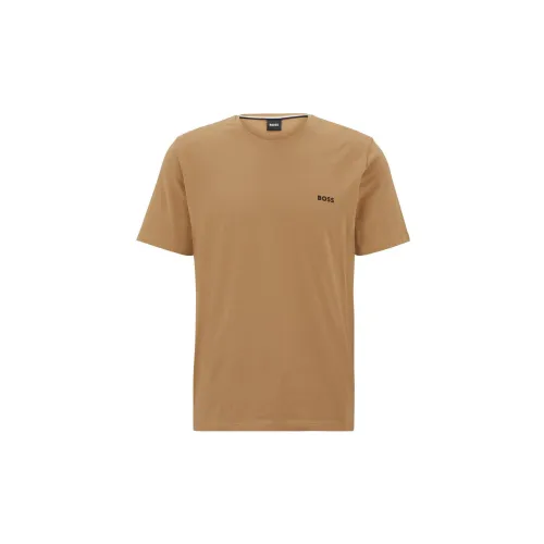 HUGO BOSS T-Shirts Men Light Brown