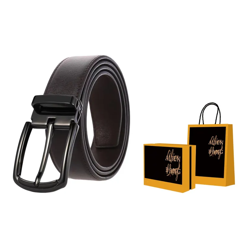 ALIEN BANG Cow Leather Leather Belts Men's 3.5CM-3