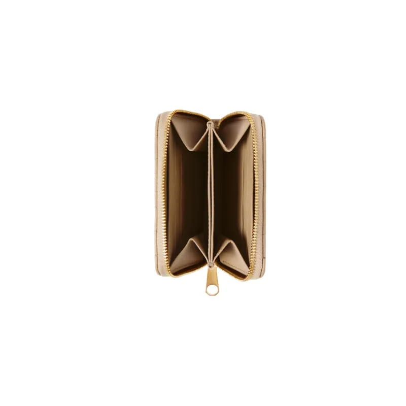 Burberry Lola Lola Bag Sheepskin Wallet Women's Wheat Beige-3