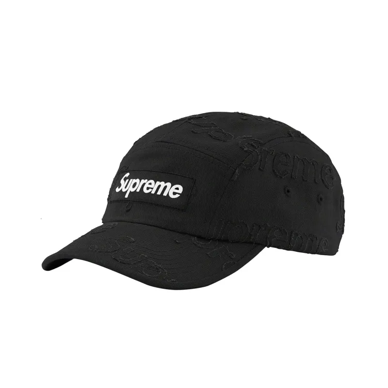 Supreme Lasered Twill Camp Cap-5