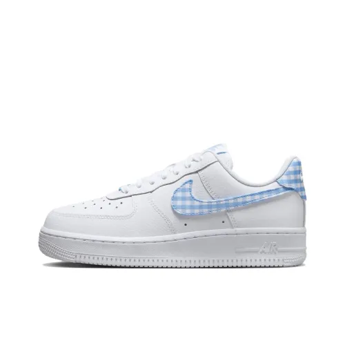 Nike Air Force 1 Low '07 Essential White University Blue Gingham