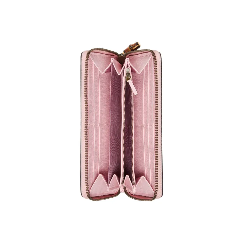 GUCCI Leather Wallet Women's Pink-3