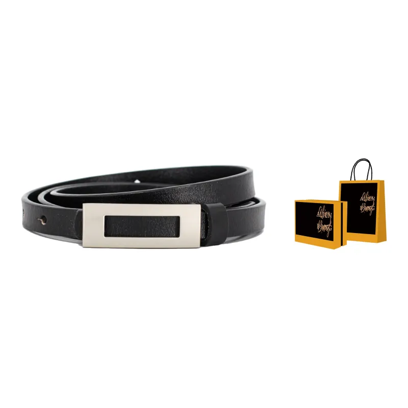 ALIEN BANG Cow Leather Leather Belts Women's 1.1CM-5