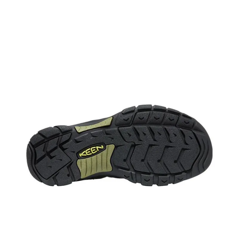 KEEN Newport Retro Abrasion-Resistant River Trekking Shoes Men's Printed Pattern Green/Black-5