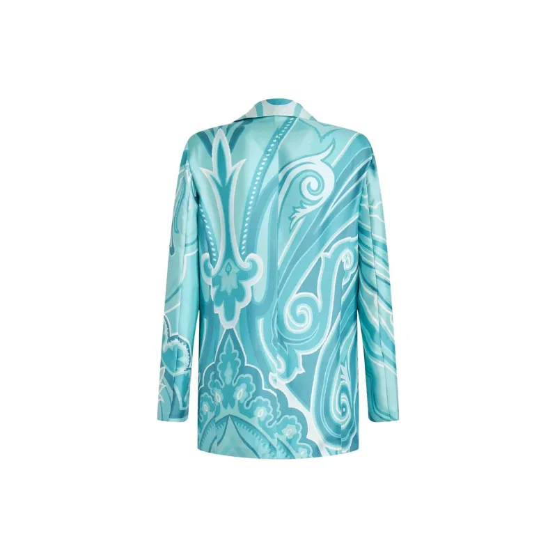 ETRO Swirl print Silk Blazer-1