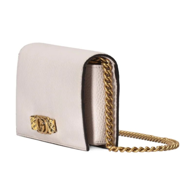 GUCCI Python Skin Wallet Women's Light Pink-1