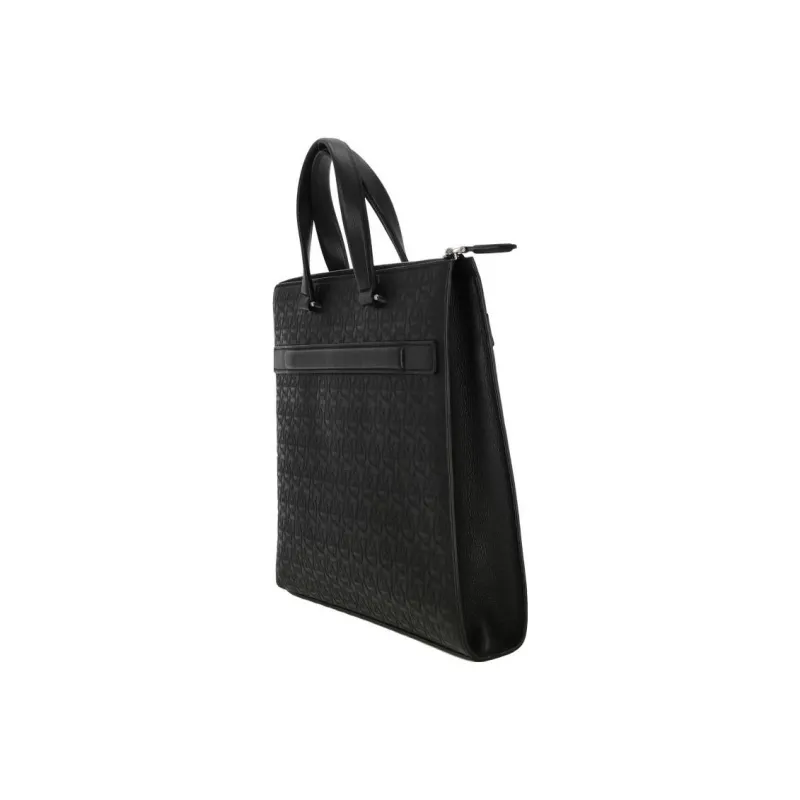 FERRAGAMO Cow Leather Handbag Regular Men's Black-2