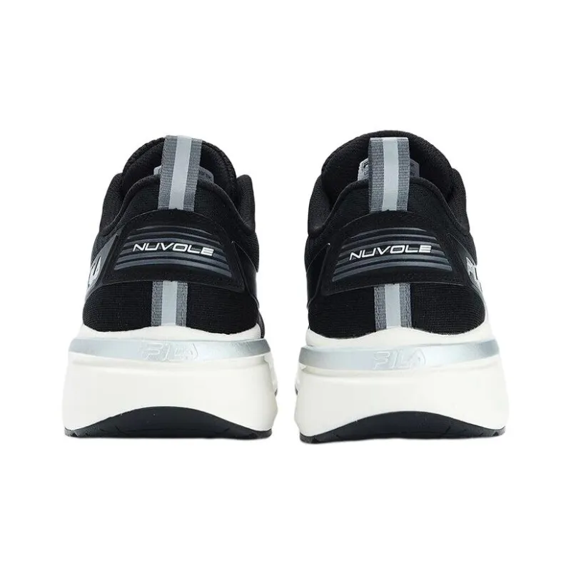 FILA NUVOLE Anti Slip Wear Resistant Low Top Running Shoes Men's Black-2