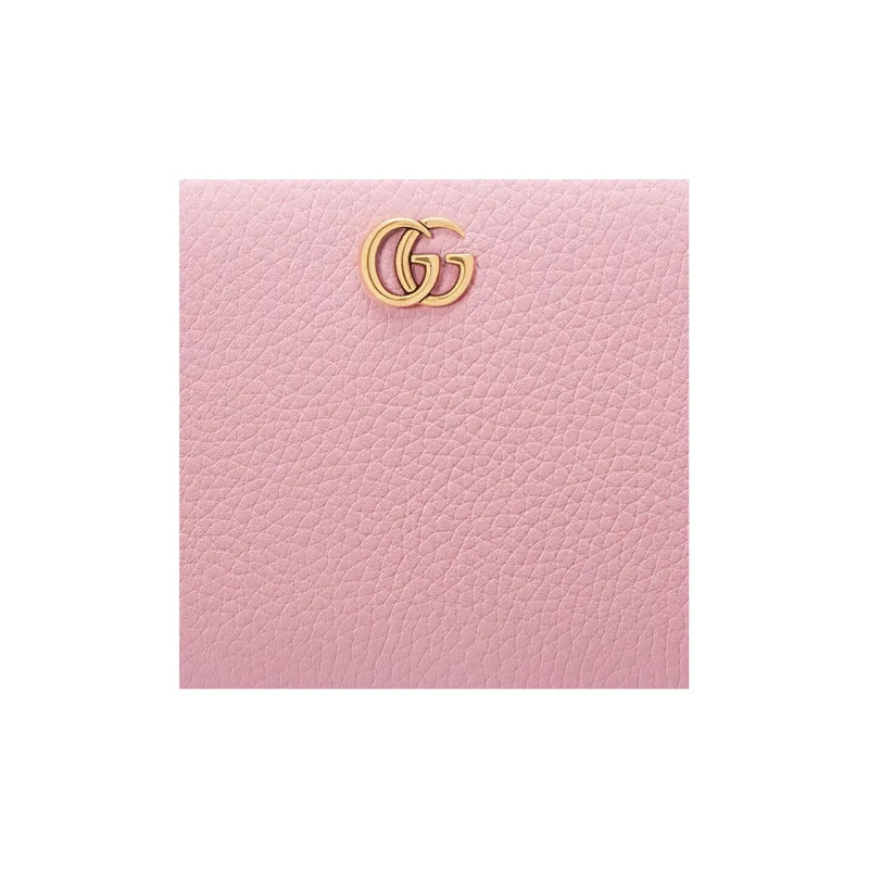 GUCCI Leather Wallet Women's Pink-4