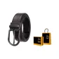 Matte Gunmetal Buckle Coffee Strap, Starry Box