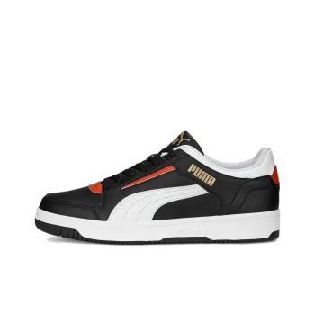 PUMA REBOUND Joy Anti-Slip Wear-Resistant Low-Top Skateboard Shoes Unisex Black White Red